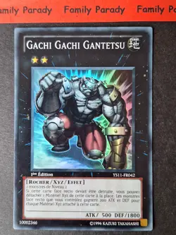 Gachi Gachi Gantetsu YS11-FR042 YuGiOh Card! Super Rare 1st Edition French - Image 1