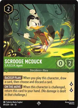 Scrooge McDuck S.H.U.S.H. Agent 89/204 Whispers in the Well Disney Lorcana - Image 1