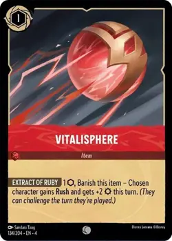 Disney Lorcana Ursula's Return - 134 Vitalsphere - Common Non Foil - Image 1