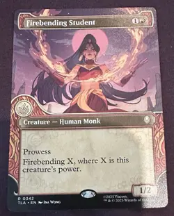 MTG - Firebending Student (Showcase) - Avatar: The Last Airbender - NM - Image 1