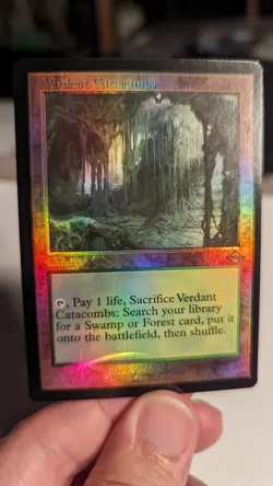 1x RETRO Foil Verdant Catacombs MTG NM Unplayed - Modern Horizons 2 MH2 x1 - Image 1