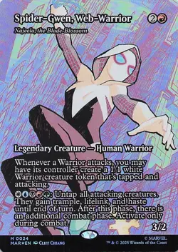 Spider-Gwen, Web-Warrior - Najeela (Borderless) Marvel Universe Eternal Foil - Image 1