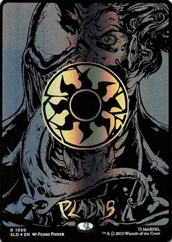 Secret Lair Marvel's Spider-Man: Mana Symbiote Raised Foil Venom Plains MTG - Image 1