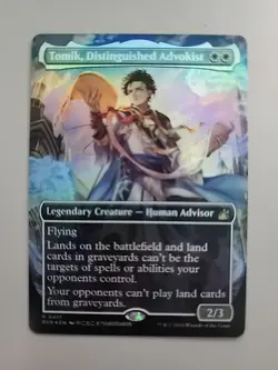 MTG Tomik, Distinguished Advokist Ravnica Remastered 0417 Foil Anime Rare - Image 1