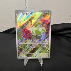 Pokemon TCG Sprigatito Card 196/193 Sv02 Paldea Evolved Illustration - Image 1