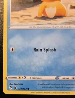 Psyduck 024/203 Common Sword & Shield: Evolving Skies Pokemon TCG - Image 4