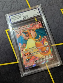 2023 Pokemon Scarlet & Violet 151 183/165 Charizard Ex Ultra Rare AGS MINT 9 - Image 2