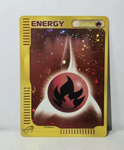 Pokemon Card 2002 x1 Fire Energy Holo SWIRL Mcdonald's Promo Japanese Charizard - Image 1
