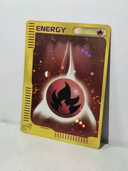 Pokemon Card 2002 x1 Fire Energy Holo SWIRL Mcdonald's Promo Japanese Charizard - Image 2