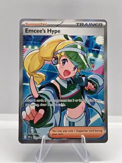 Emcee's Hype 220/182 Ultra Rare Destined Rivals Pokemon NM - Image 1