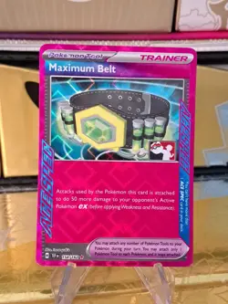 Maximum Belt Pokemon Prize Pack Series 6 Promo Pokemon Card NM/LP Stamp - Image 1