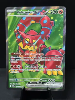 Pokemon Volcanion EX 171/159 Journey Together Ultra Rare Holo Near Mint - Image 1