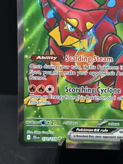 Pokemon Volcanion EX 171/159 Journey Together Ultra Rare Holo Near Mint - Image 5