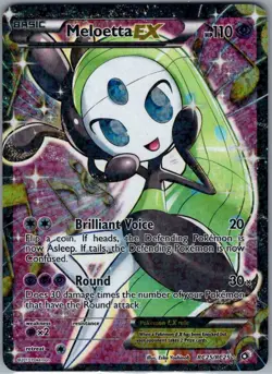Meloetta EX (Full Art) RC25/RC25 Legendary Treasures - Pokemon Card - NM - Image 1