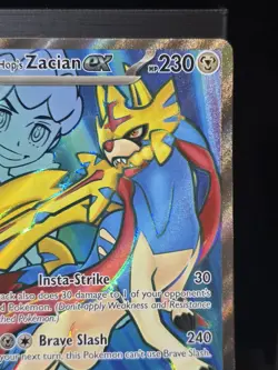 Pokemon Hop's Zacian EX 176/159 Ultra Rare Full Art Journey Together Near Mint - Image 4
