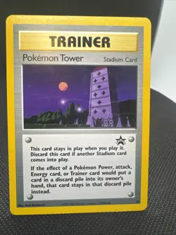 Pokemon Tower #42 Black Star Promo Trainer WOTC Pokemon NM - Image 1