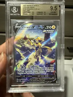 Zeraora v Chilling Reign Holo Pokemon Card Ultra Rare 166/198 BGS 9.5 - Image 1