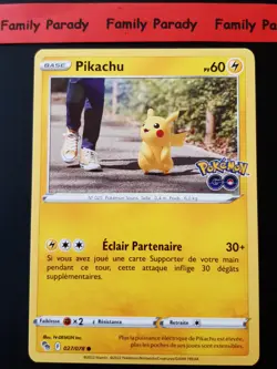 Pikachu 60HP 027/078 Pokemon Card EB10.5 Pokemon Go New French - Image 1