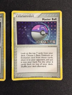 Pokemon TCG Master Ball and Ballon Berry EX Deoxys Stamped Reverse Holo - Image 2