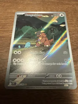 Pokemon Kangaskhan TCG 204/182 Destined Rivals Illustration Rare Holo Card NM - Image 1