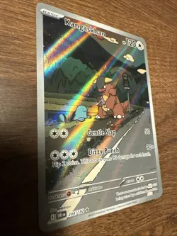 Pokemon Kangaskhan TCG 204/182 Destined Rivals Illustration Rare Holo Card NM - Image 2