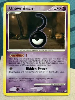Pokemon Card - Unown [U] - Regular - UC (82/146) DP Legends Awakened *LP* - Image 1