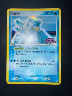 Pokemon Ex Holon Phantoms Regice 27/110 Reverse Holo Stamped NM+ - Image 1