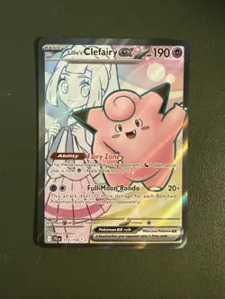 Pokemon Lillies Clefairy EX Card 173/159 Journey Together Series Full Art NM/M - Image 1