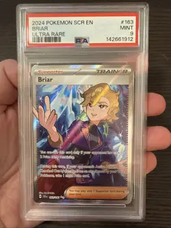 Briar 163/142 Ultra Rare 2024 Pokemon Trainer Stellar Crown PSA 9 Mint - Image 3