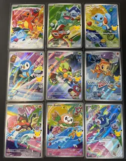 Pokemon 2026 First Partner Series 1 llustration Collection Full Set of 9 Promo - Image 1