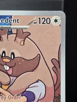 Pokemon Arven's Greedent 205/182 Illustration Rare Destined Rivals Holo NM - Image 4