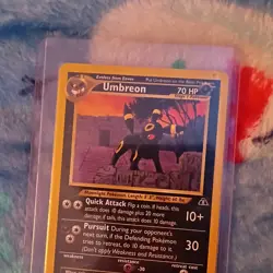 Pokemon TCG Umbreon 32/75 Neo Discovery Rare 70 HP Regular English Card - Image 1