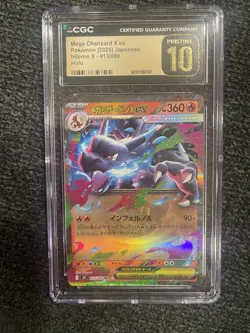 2025 Pokemon Inferno X Japanese Mega Charizard X EX #013/080 CGC Pristine 10 - Image 1