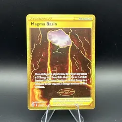 Magma Basin (Secret) - SWSH09 Brilliant Stars #185/172 Secret Rare TCG Pokemon - Image 1
