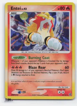 ENTEI 4/132 HOLO RARE SECRET WONDERS POKEMON LIGHTLY PLAYED - Image 2