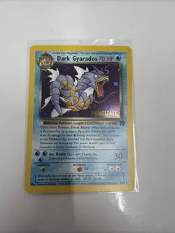 Pokemon Dark Gyarados TCG Prerelease Card 08/82 WOTC Promo Holo - Image 1