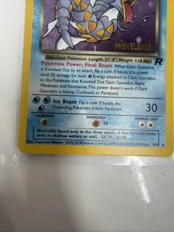 Pokemon Dark Gyarados TCG Prerelease Card 08/82 WOTC Promo Holo - Image 4