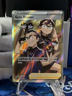 Gym Trainer 191/195 Full Art Ultra Rare Pokemon 2022 Silver Tempest TCG - Image 1