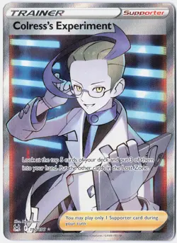 Pokemon Colress's Experiment (Full Art) Holo Ultra Rare Lost Origin 190/196 NM - Image 1