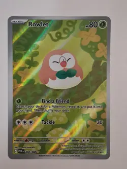 Mega Evolution: Perfect Order Rowlet 90/88 Illustration Rare Pokemon Card - NM - Image 4