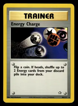 Pokemon TCG Neo Genesis #74/102 Energy Charge LP+ - Image 1
