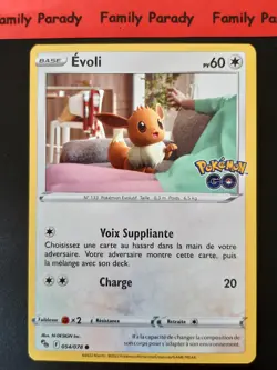Evoli 60PV 054/078 Eevee Card EB10.5 Pokemon Go New Fr - Image 1