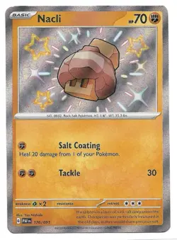 Nacli 176/091 SV: Paldean Fates Holo Pokemon TCG Shiny Rare - NM - Image 1