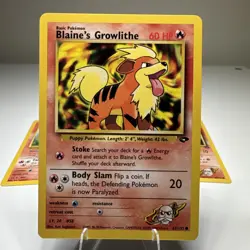 Pokemon TCG Gym Challenge Blaine’s Growlithe Vulpix Dodrio Lot Of 4 - Image 2