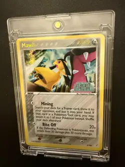 2006 POKEMON EX CRYSTAL GUARDIANS #9/100 MAWILE REVERSE HOLO STAMPED 9/100 - Image 1