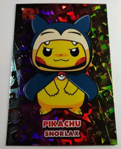 Pikachu Snorlax Poncho Rainbow Holo Pokemon Rocket Card Database - Image 2