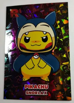 Pikachu Snorlax Poncho Rainbow Holo Pokemon Rocket Card Database - Image 3