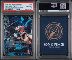 2025 ONE PIECE OP13-CARRYING ON HIS WILL #028 PORTGAS D. ACE SPECIAL ALT ART PSA - Image 3