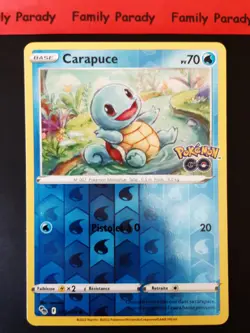 Squirtle REVERSE 70Pv 015/078 Card EB10.5 Pokemon Go New French - Image 1