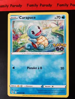 Squirtle 70Hp 015/078 Card EB10.5 Pokemon Go New French - Image 1